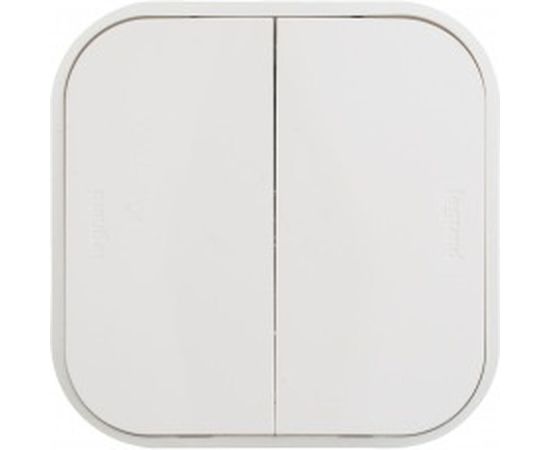 2-клавишный выключатель Legrand 10A белый 782202 – изображение 2