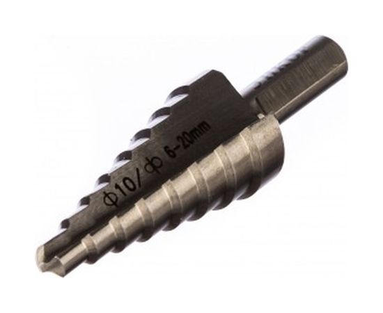 Сверло ступенчатое (6-20 мм; 8 ступеней; шаг 2 мм; ход 4.5 мм) по металлу Энкор 21620 – изображение 2