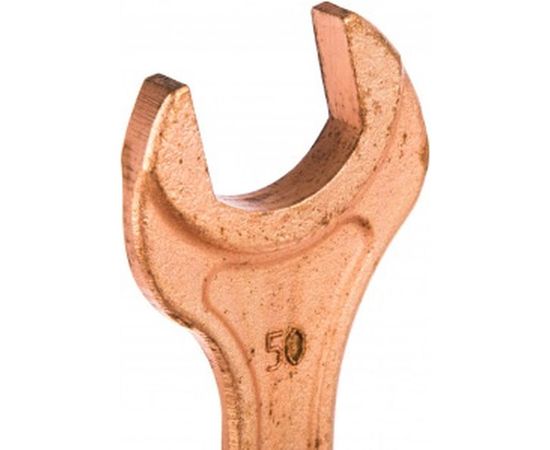 Ключ с открытым зевом двухсторонний ГОСТ 2839-80 Cr V омедненный КЗСМИ КГД-46x50 51234157 – изображение 2