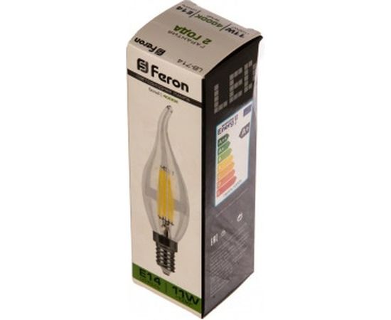 Светодиодная лампа FERON 11W 230V E14 4000K прозрачная, LB-714 38012 – изображение 2