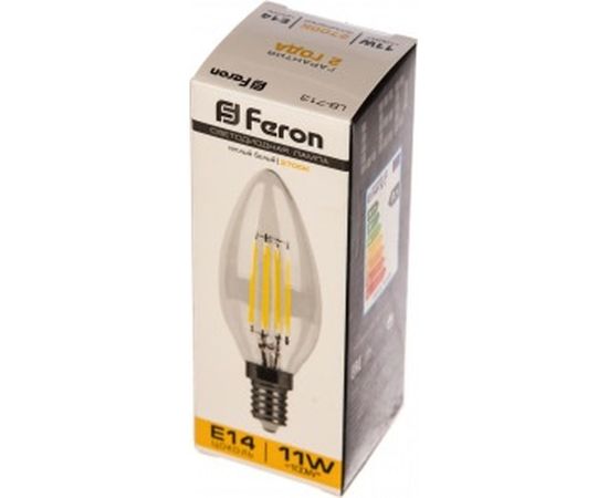 Светодиодная лампа FERON 11W 230V E14 2700K прозрачная, LB-713 38006 – изображение 2