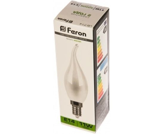 Светодиодная лампа FERON 11W 230V E14 4000K матовая, LB-714 38011 – изображение 2