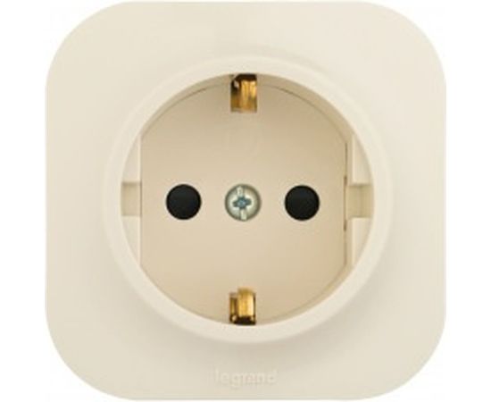 Розетка Legrand 2К+З шторки, слоновая кость 782250 – изображение 2