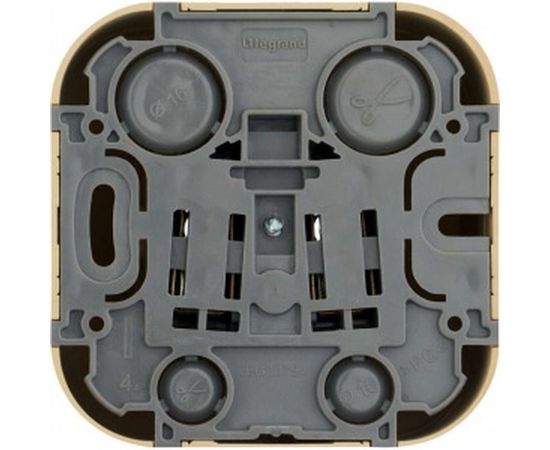 Розетка Legrand 1-м ОП Quteo 16А с заземлением, дерево Leg 782271 263639 – изображение 3