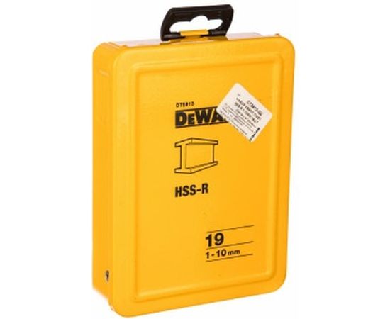 Набор сверл по металлу 19 шт. (1-10мм) DeWALT 5913 – изображение 3