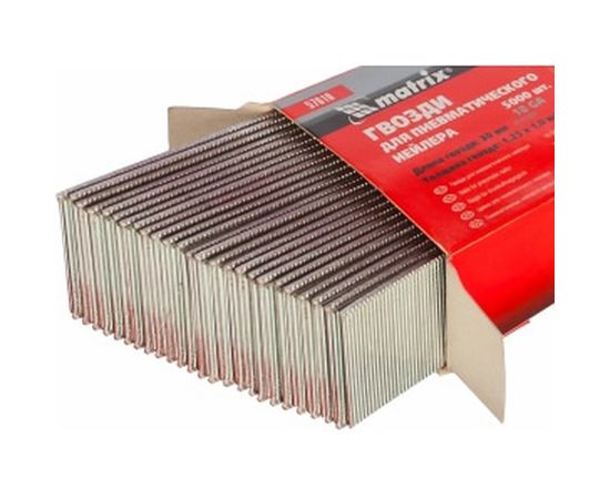 Гвозди для пневматического нейлера (30х1.25х1 мм) 5000 шт. MATRIX 57610 
