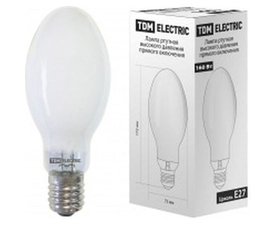 Ртутная лампа высокого давления TDM ДРВ 160 Вт Е27 SQ0325-0019 
