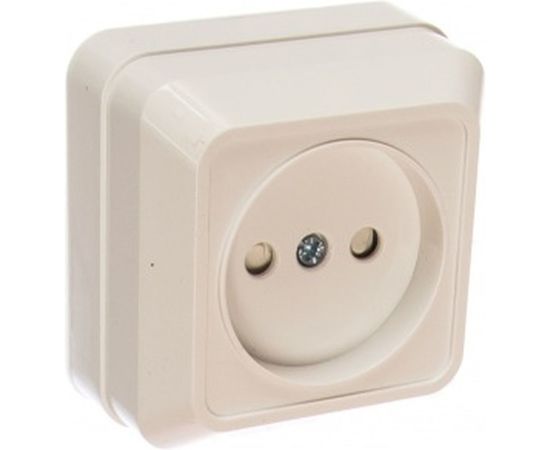 Розетка открытой установки с защитными шторками 2П IP20 10А, белый TDM Ладога SQ1801-0059 