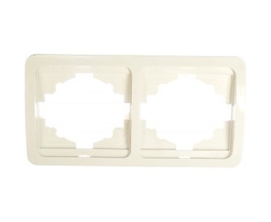 Двойная горизонтальная рамка, белая TDM Валдай SQ1804-0017 