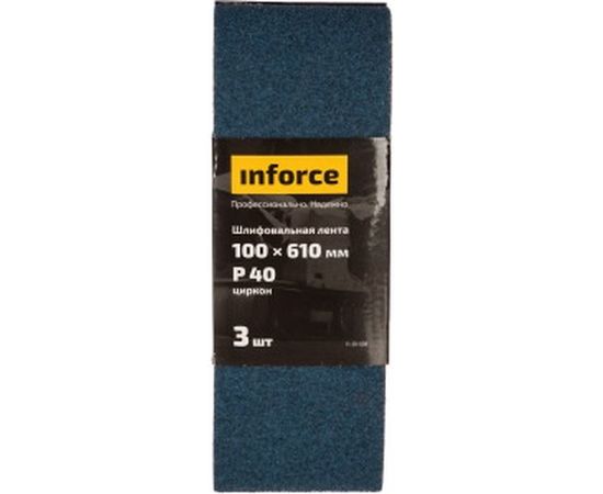 Лента шлифовальная (3 шт; 610х100 мм; P40) Inforce 11-01-508 
