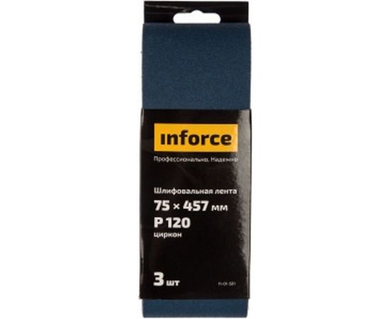 Лента шлифовальная (3 шт; 75х457 мм; P120) Inforce 11-01-501 