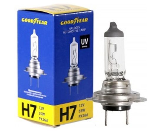Автомобильная галогенная лампа Goodyear Н7 12V 55W PX26d GY017120 