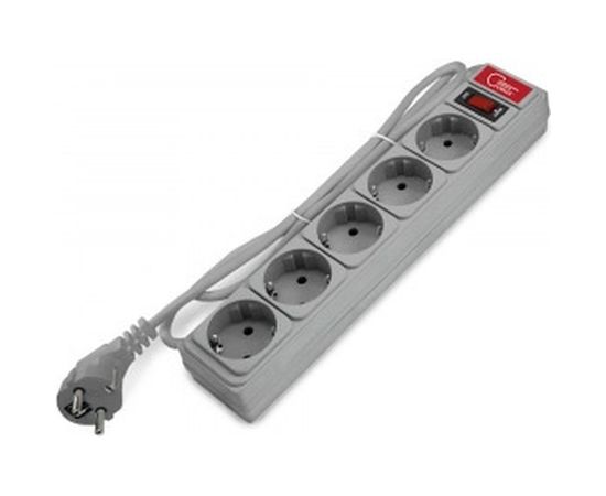 Сетевой фильтр СОЮЗ ПВС, 3*0.75, 1.5м, серый, премиум упаковка 1328 