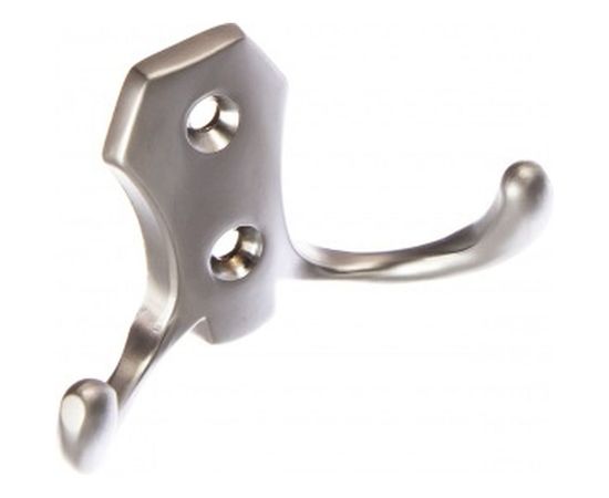 Мебельный крючок JET 585 двухрожковый, матовый хром CQ585Z.002CM99 