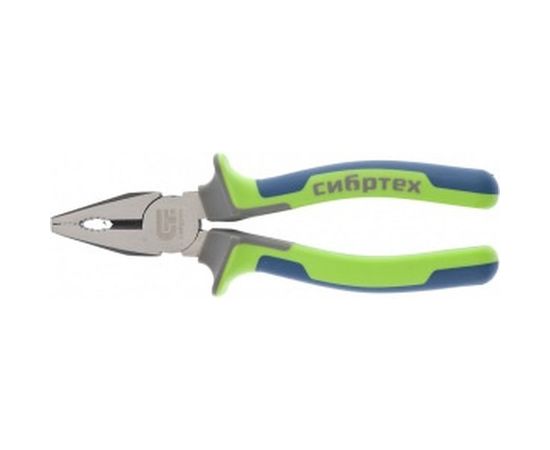 Комбинированные плоскогубцы 180 мм, фосфатирование, трехкомпонентные рукоятки СИБРТЕХ 17054 