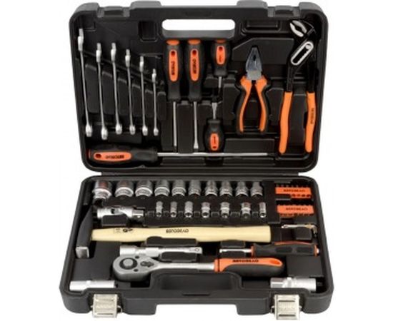 Набор инструмента АвтоDело 1/2" DR 1/4" DR 56 предметов 39856 10997 