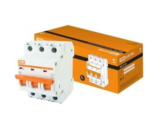 Автоматический выключатель TDM ВА47-29 3Р 4А 4.5кА D SQ0206-0167 