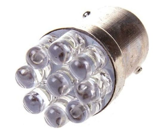 Автолампа диод S25 P21W 24V 9 LED диодов BA15s 1-контурная белая SKYWAY S08202004 