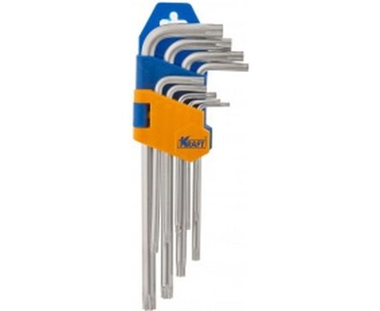 Набор торцевых Г-образных torx ключей коротких 9шт KRAFT KT 700567 