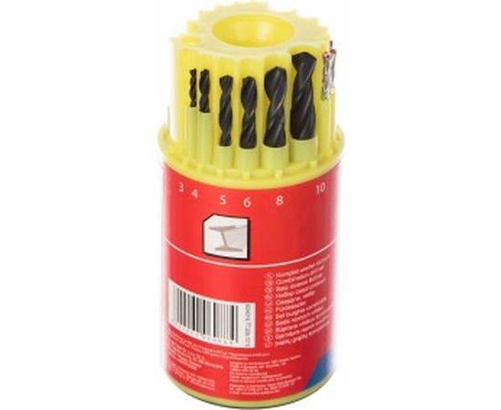 Набор сверл металл/бетон/дерево (18 шт; 3-10 мм) Top Tools 60H018 