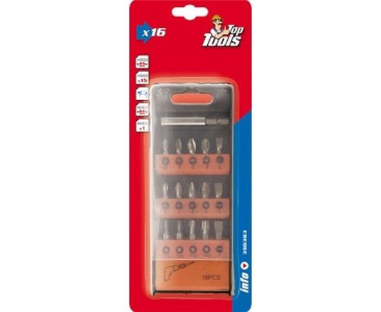 Набор насадок с держателем (16 шт.) Top Tools 39D383 – изображение 2