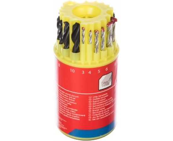 Набор сверл металл/бетон/дерево (18 шт; 3-10 мм) Top Tools 60H018 – изображение 2