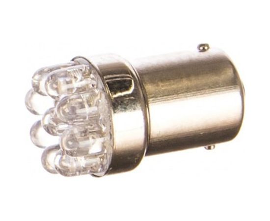 Автолампа диод S25 P21W 24V 9 LED диодов BA15s 1-контурная белая SKYWAY S08202004 – изображение 2