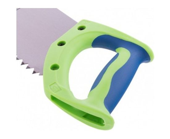 Ножовка по дереву, 500 мм, шаг зуба 10 мм, зуб 2D, калёный зуб, 2-х компонентная рукоятка СИБРТЕХ "Зубец" 23822 – изображение 3