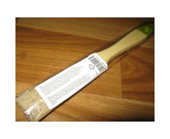 Плоская кисть, 20 мм натуральная щетина, деревянная ручка СИБРТЕХ 82260 – изображение 5