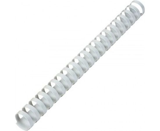 Пластиковые пружины для переплета BRAUBERG 50 шт., 25 мм, белые 530929 