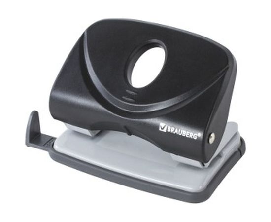 Дырокол BRAUBERG "Original", до 20 листов, черный, 222539 