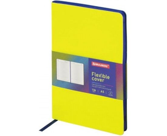 Недатированный ежедневник BRAUBERG Flex А5 138x213 мм, кожзам, 136 л, зеленый 111677 