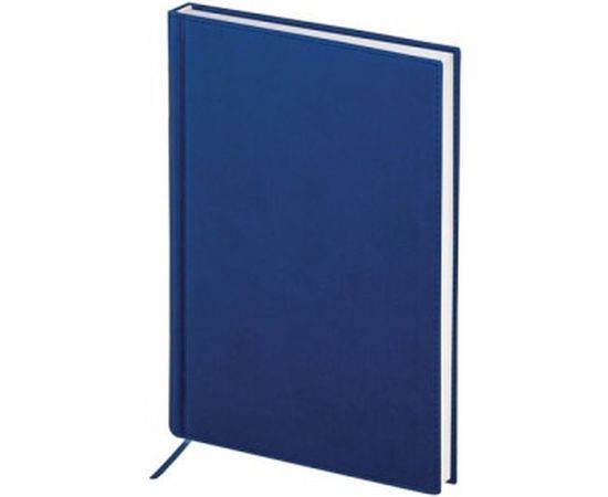 Ежедневник полудатированный BRAUBERG А5 138x213 мм "New York", под гладкую кожу, 192 л., синий 125955 