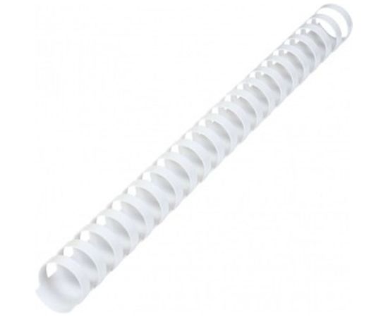 Пластиковые пружины для переплета BRAUBERG 50 шт., белые 530927 
