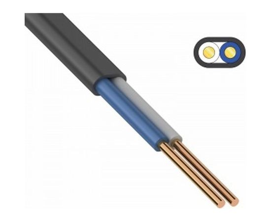 Кабель ВВГ-Пнг(А) 2x2.5 ГОСТ ККЗ 01-8202-3 