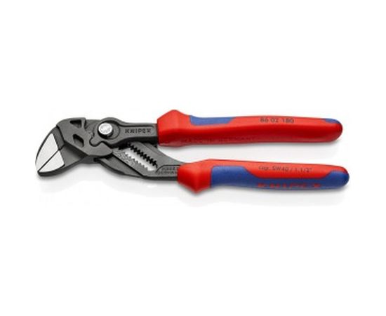 Переставные клещи - гаечный ключ KNIPEX 40 мм, 1 1/2, L-180 мм, серые, 2-к ручки KN-8602180 