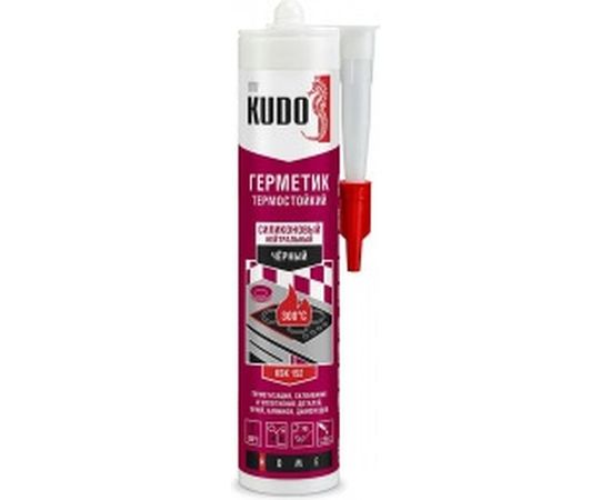 Высокотемпературный герметик KUDO черный 280 мл KSK-152 11605434 