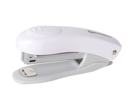 Степлер №10 BRAUBERG Original, до 12л, с антистеплером, белый, 227769 