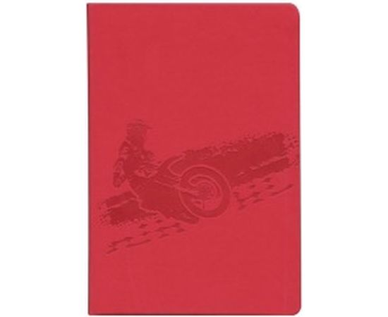 Блокнот BRAUBERG Sport А5 148 х218 мм, 128 л, кожзаменитель с тиснением, клетка, 125220 