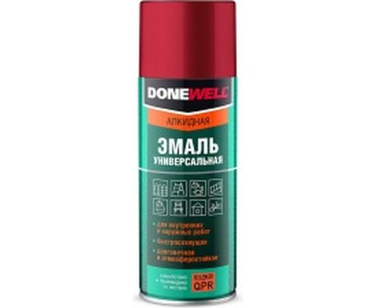 Универсальная эмаль DONEWELL черная матовая 520мл 11604652 