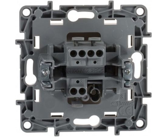 Механизм переключателя Legrand Etika 1-клавишный 10АX безвинтовые зажимы слоновая кость Leg 672305 