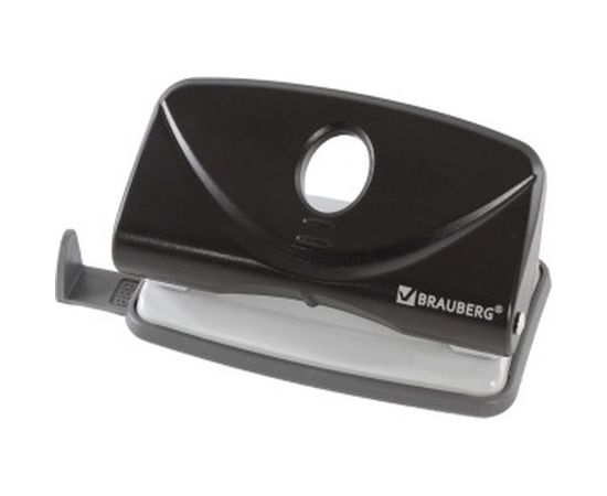 Дырокол BRAUBERG "Original", до 10 листов, черный, 222537 