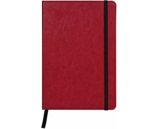 Блокнот BRAUBERG Office А5 148x218 мм, под кожу, резинка, 80 л, красный, 111030 – изображение 2