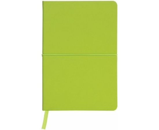 Блокнот BRAUBERG Metropolis X А5 148x218 мм, под кожу, резинка, 80 л, светло-зеленый, 111033 – изображение 2