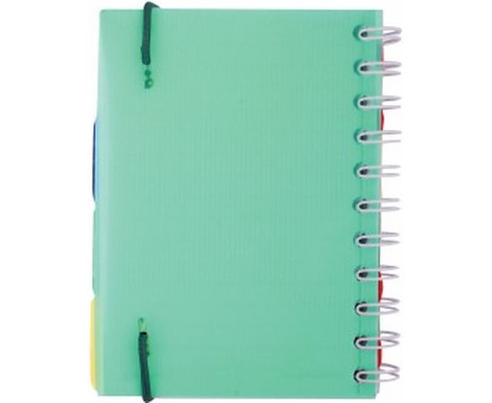 Блокнот BRAUBERG малый формат, 115x152 мм, А6, 150 л, гребень, на резинке, пластиковая обложка 125390 – изображение 2