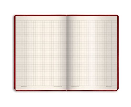 Блокнот BRAUBERG Income А5 148х218 мм, 128 л, гладкий кожзаменитель, клетка, красный, 125209 – изображение 2