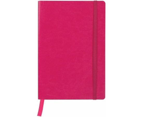 Блокнот BRAUBERG Metropolis Ultra А5 148x218 мм, под кожу, резинка, 80 л, розовый, 111024 – изображение 2