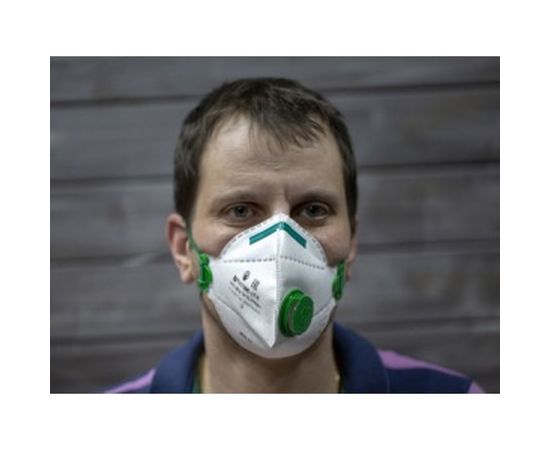 Фильтрующая полумаска с клапаном выдоха и ребрами жесткости FFP1, 3шт 75003 – изображение 2