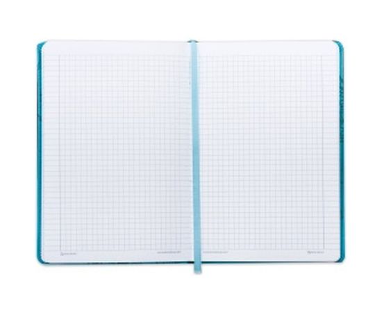 Блокнот BRAUBERG Orient А5 148x218 мм, 128 л, кожзаменитель с тиснением, клетка, бирюзовый, 128044 – изображение 2