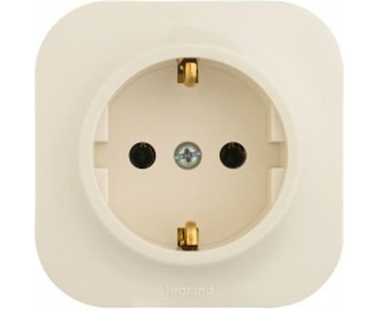 Розетка Legrand 2К+З без шторок, слоновая кость 782241 – изображение 2